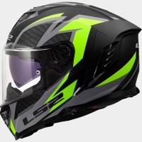 Casco LS2 STORM  III DYNAMO Negro Amarillo Fluor