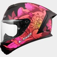 Casco LS2 RAPID III POPPIES II Negro Rosa