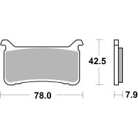 Pastillas de freno SBS sinterizadas 947DS-2