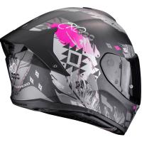 Casco moto Scorpion EXO-530 AIR HADJI Negro Mate Rosa