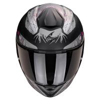 Casco moto Scorpion EXO-530 AIR HADJI Negro Mate Rosa