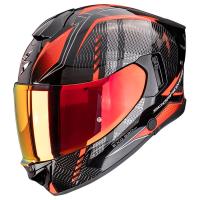 Casco moto Scorpion EXO-530 AIR THERAS Negro Rojo