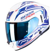 Casco moto Scorpion EXO-530 AIR SLOPE Blanco Azul Rojo