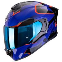 Casco moto Scorpion EXO-530 AIR CLIP Azul Negro Rojo
