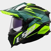 Casco LS2 Explorer SPIRE Verde Amarillo Flúor