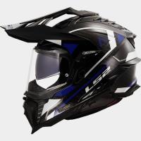 Casco LS2 MX701 Explorer Carbono ADVENTURE Azul