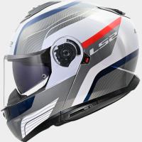 Casco LS2 Strobe II MONZA Blanco Azul Rojo