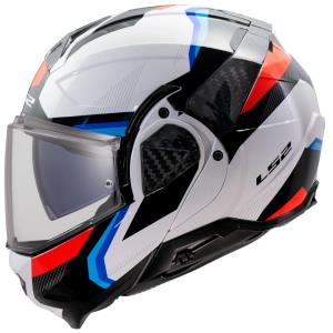 Casco LS2 Advant II Triple blanco-azul-rojo