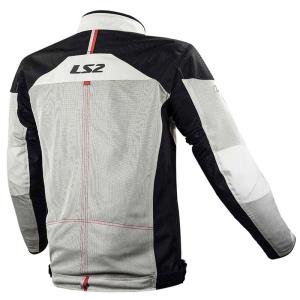 Chaqueta moto LS2 Alba gris claro