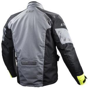 Chaqueta moto LS2 Phase gris-fluor