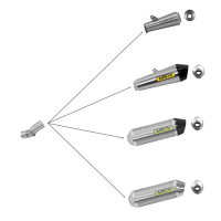 Conector catalizador acero Arrow adaptador KAWASAKI ZX-10R 16-