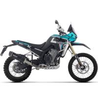 Escape negro Arrow Indy Race Kove 800X Pro-Rally 25- tapa carbono