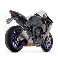 Escape Indy Race EVO titanio fondo en carbono Arrow para Yamaha YZF R1 25+