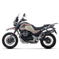 Escape Arrow Indy Race aluminio fondo carbono Moto Guzzi V85 Strada/TT 25+