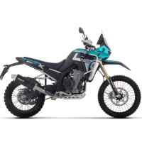 Escape negro Arrow Indy Race Kove 800X Pro-Rally 25- tapa acero