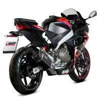 Escape Mivv SR-1 acero negro APRILIA RS 457 24+
