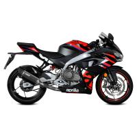 Escape Mivv SR-1 acero negro APRILIA RS 457 24+