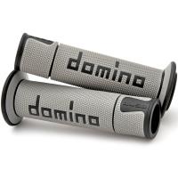 Puños moto Domino carretera gris-negro