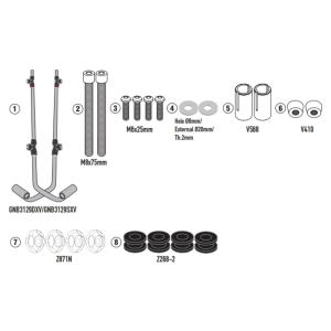 Kit anclajes cúpula 104A Vespa GTS 125/300 2023-