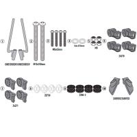 Anclajes cupula Givi Piaggio Liberty 50-125-150 25+