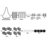 Kit anclajes cúpula 153A Peugeot Django Evo 125 25+