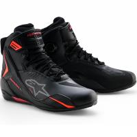 Zapatillas Alpinestars Faster 4 Drystar Negro / Rojo Fluor