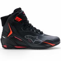 Zapatillas Alpinestars Faster 4 Drystar Negro / Rojo Fluor