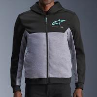 Sudadera Alpinestars Chrome V2 Gris / Negro / Turquesa