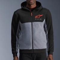 Sudadera Alpinestars Chrome V2 Gris / Negro / Rojo Fluor