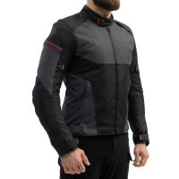 Chaqueta Broger Grid Negro-Gris-Rojo