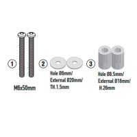 Kit montaje cupula 7072DT SYM ADX TG 400 25+ Givi
