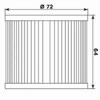 Filtro de aceite MIW para moto equivalente HF133