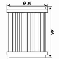 Filtro de aceite MIW para moto equivalente HF140