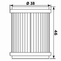 Filtro de aceite MIW para moto equivalente HF141