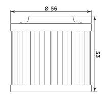 Filtro de aceite MIW para moto equivalente HF151