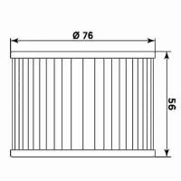 Filtro de aceite MIW para moto equivalente HF401