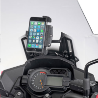 Barra porta GPS-Smartphone en la cupula Kawasaki Versys 1000 2017-
