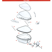Recambios despiece de la maleta B34N y B34NT GIVI