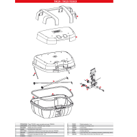 Recambios despiece maleta Givi TRK52 TREKKER