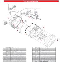 Recambios despiece del baul o maleta Givi V37