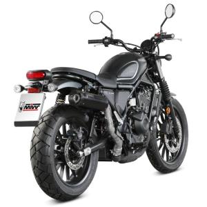 Escape Mivv HR-1 Negro con tapa de carbono HONDA CL 500 2023+