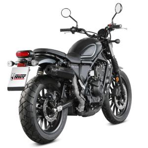 Escape Mivv HR-1 Negro con tapa de carbono larga HONDA CL 500 2023+