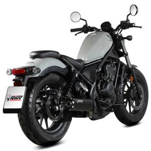 Escape Mivv HR-1 Negro HONDA CMX500 REBEL 2022+