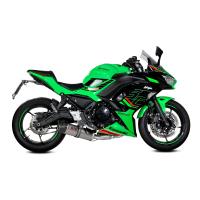 Escape Mivv OVAL titanio carbono Kawasaki Ninja/Z 650 24+