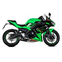 Escape completo Mivv DELTA RACE acero negro Kawasaki Ninja/Z 650 24+