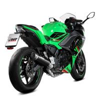 Escape Mivv GP PRO acero negro Kawasaki Ninja/Z 650 24+