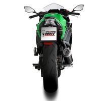 Escape Mivv GP PRO acero negro Kawasaki Ninja/Z 650 24+