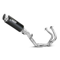 Escape Mivv GP PRO acero negro Kawasaki Ninja/Z 650 24+