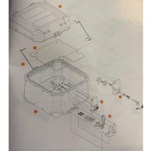 Recambios despiece baul Kappa KFR580 480 420