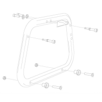 Kit Adaptador Para Soporte Lateral Evo. Negro. Para Originales Givi Trekker.